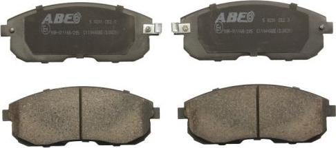 ABE C11044ABE - Тормозные колодки, дисковые, комплект autodif.ru