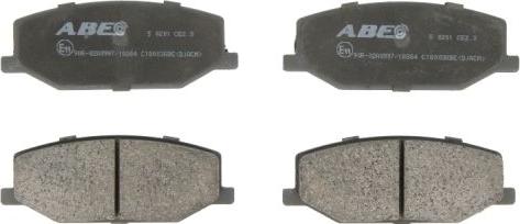 ABE C18003ABE - Тормозные колодки, дисковые, комплект autodif.ru