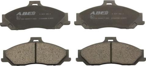 ABE C13048ABE - Тормозные колодки, дисковые, комплект autodif.ru