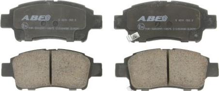 ABE C12084ABE - Тормозные колодки, дисковые, комплект autodif.ru