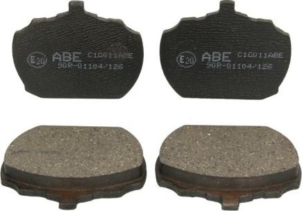 ABE C1G011ABE - Тормозные колодки, дисковые, комплект autodif.ru