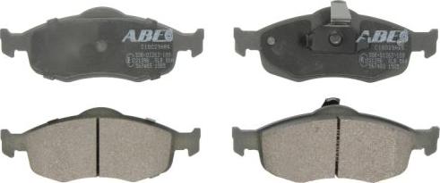 ABE C1G029ABE - Тормозные колодки, дисковые, комплект autodif.ru