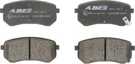 ABE C20307ABE - Тормозные колодки, дисковые, комплект autodif.ru