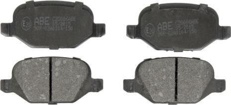 ABE C2D006ABE - Тормозные колодки, дисковые, комплект autodif.ru