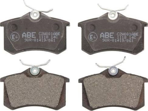 ABE C2W001ABE - Тормозные колодки, дисковые, комплект autodif.ru