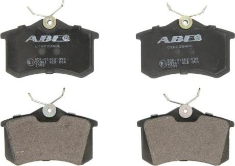 ABE C2W028ABE - Тормозные колодки, дисковые, комплект autodif.ru