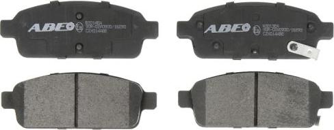 ABE C2X014ABE - Тормозные колодки, дисковые, комплект autodif.ru