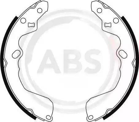 A.B.S. 9078 - Комплект тормозных колодок, барабанные autodif.ru