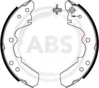A.B.S. 8662 - Комплект тормозных колодок, барабанные autodif.ru