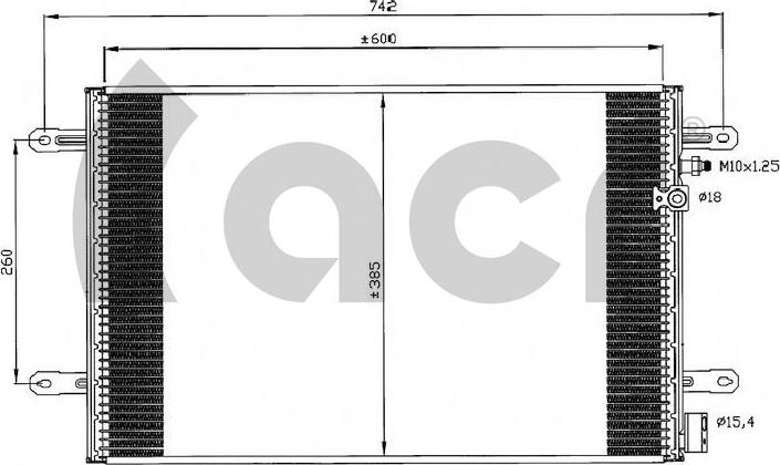 ACR 300555 - Конденсатор кондиционера autodif.ru