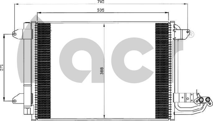 ACR 300561 - Конденсатор кондиционера autodif.ru