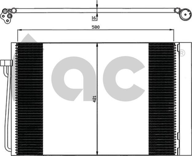 ACR 300572 - Конденсатор кондиционера autodif.ru