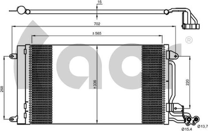 ACR 300669 - Конденсатор кондиционера autodif.ru