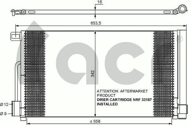 ACR 300631 - Конденсатор кондиционера autodif.ru