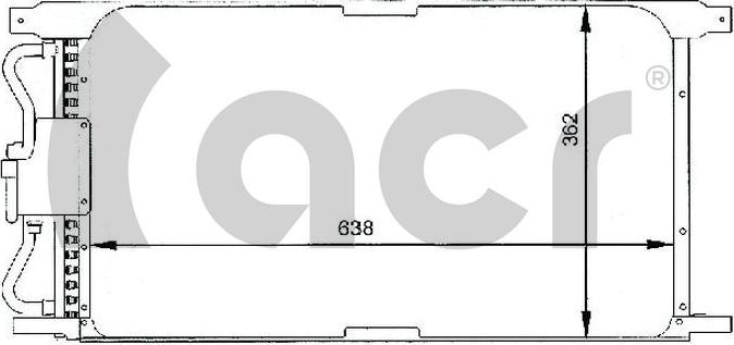 ACR 300061 - Конденсатор кондиционера autodif.ru