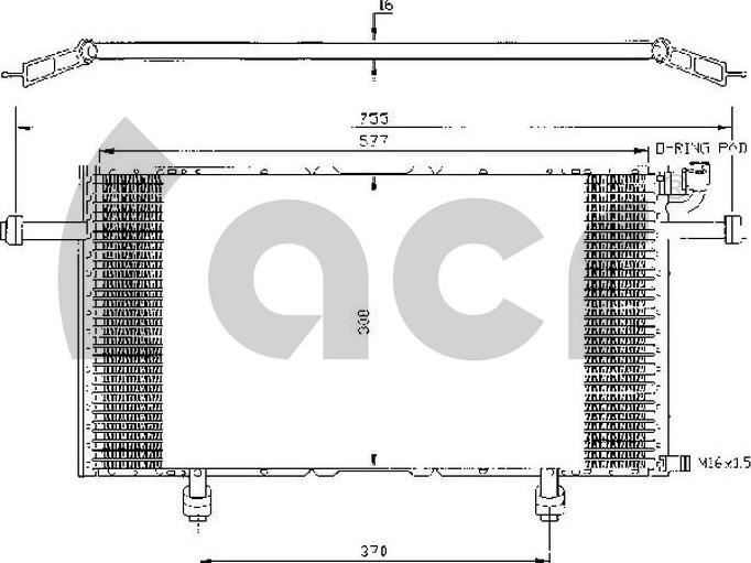 ACR 300394 - Конденсатор кондиционера autodif.ru