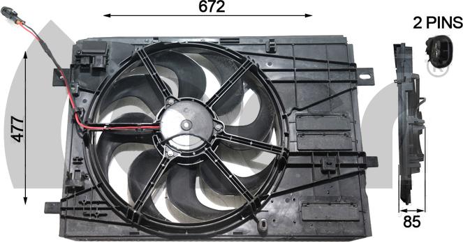 ACR 330607 - Вентилятор, охлаждение двигателя autodif.ru