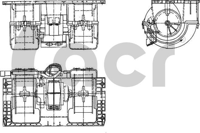 ACR 702022 - Электродвигатель, вентиляция салона autodif.ru
