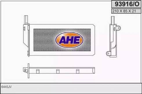 AHE 93916/O - Теплообменник, отопление салона autodif.ru