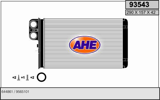 AHE 93543 - Теплообменник, отопление салона autodif.ru