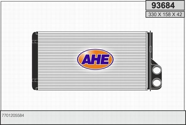 AHE 93684 - Теплообменник, отопление салона autodif.ru