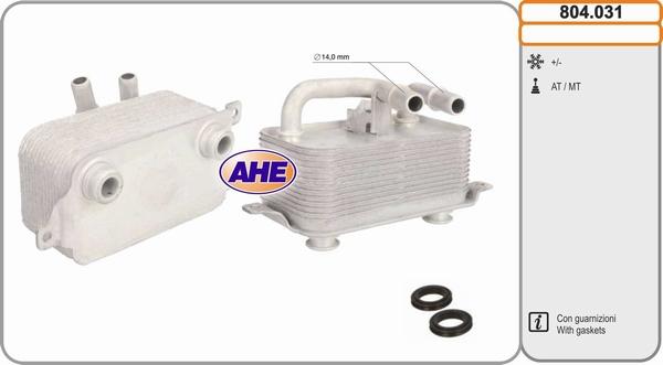 AHE 804.031 - Масляный радиатор, двигательное масло autodif.ru