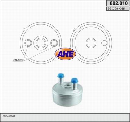 AHE 802.010 - Масляный радиатор, двигательное масло autodif.ru