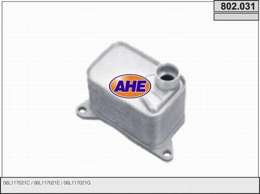 AHE 802.031 - Масляный радиатор, двигательное масло autodif.ru