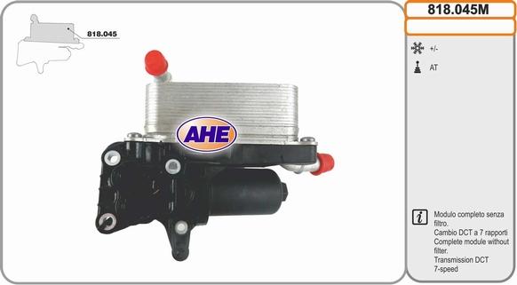 AHE 818.045M - Масляный радиатор, двигательное масло autodif.ru