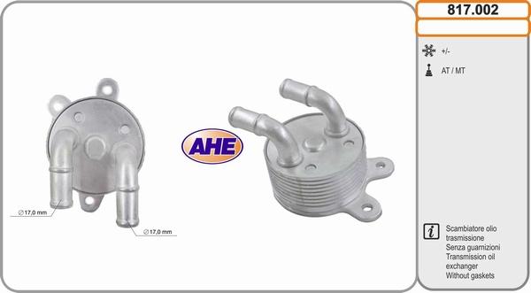 AHE 817.002 - Масляный радиатор, двигательное масло autodif.ru