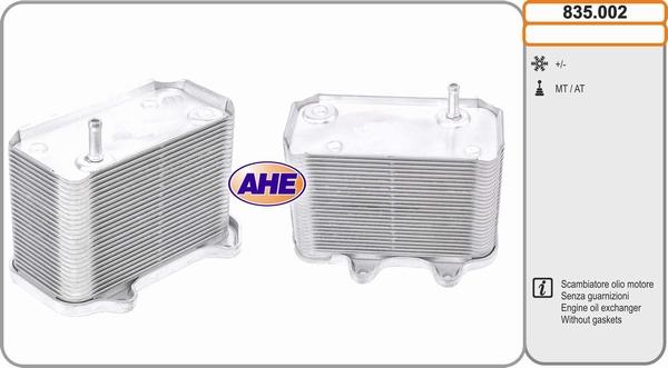AHE 835.002 - Масляный радиатор, двигательное масло autodif.ru