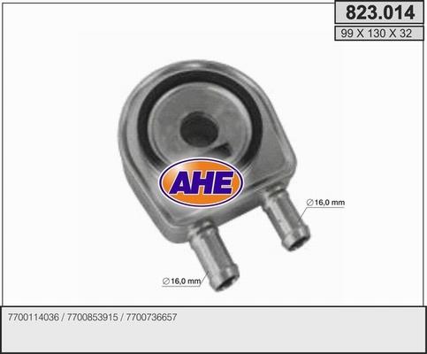 AHE 823.014 - Масляный радиатор, двигательное масло autodif.ru