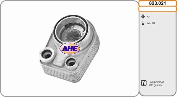 AHE 823.021 - Масляный радиатор, двигательное масло autodif.ru