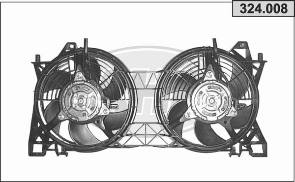 AHE 324.008 - Вентилятор, охлаждение двигателя autodif.ru