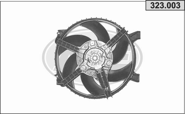 AHE 323.003 - Вентилятор, охлаждение двигателя autodif.ru