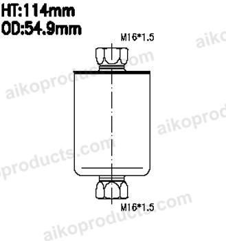 AIKO JG481 - Топливный фильтр autodif.ru