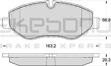 Akebono AN-4723K - Тормозные колодки, дисковые, комплект autodif.ru