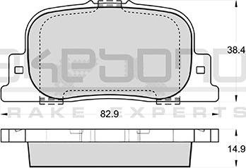 Akebono AN-604K - Тормозные колодки, дисковые, комплект autodif.ru