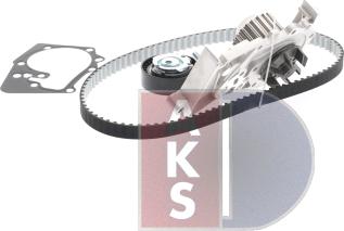AKS Dasis 570325N - Водяной насос + комплект зубчатого ремня ГРМ autodif.ru