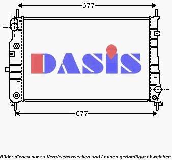 AKS Dasis 090068N - Радиатор, охлаждение двигателя autodif.ru