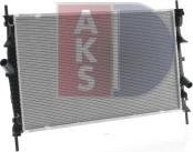 AKS Dasis 090152N - Радиатор, охлаждение двигателя autodif.ru