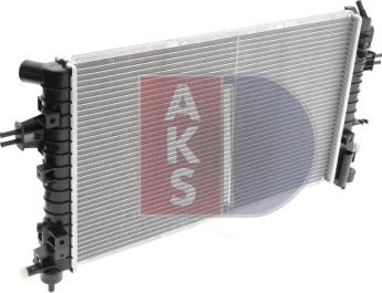 AKS Dasis 150056N - Радиатор, охлаждение двигателя autodif.ru