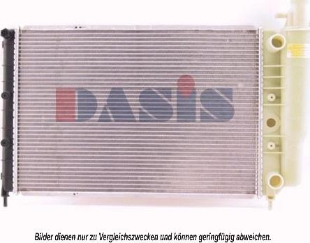 AKS Dasis 180500N - Радиатор, охлаждение двигателя autodif.ru