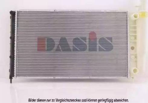 AKS Dasis 180340N - Радиатор, охлаждение двигателя autodif.ru