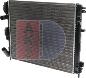AKS Dasis 181690N - Радиатор, охлаждение двигателя autodif.ru
