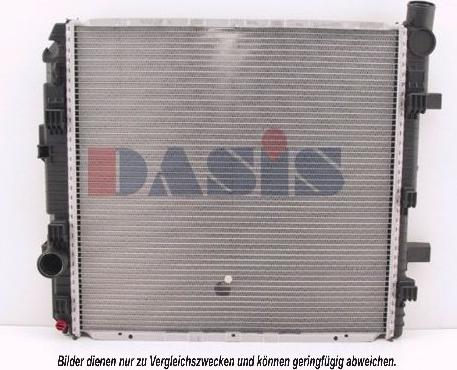 AKS Dasis 132420N - Радиатор, охлаждение двигателя autodif.ru
