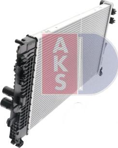 AKS Dasis 120047N - Радиатор, охлаждение двигателя autodif.ru