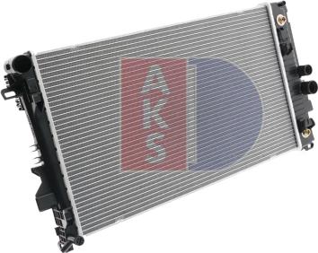 AKS Dasis 120047N - Радиатор, охлаждение двигателя autodif.ru