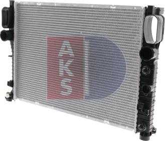 AKS Dasis 120008N - Радиатор, охлаждение двигателя autodif.ru