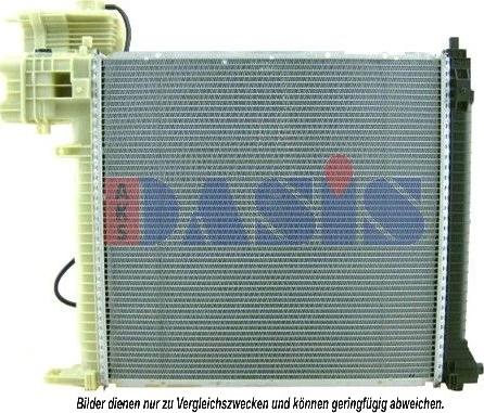 AKS Dasis 121070N - Радиатор, охлаждение двигателя autodif.ru